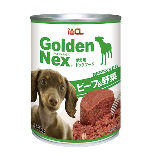 GoldenNex ビーフ&野菜缶 375g