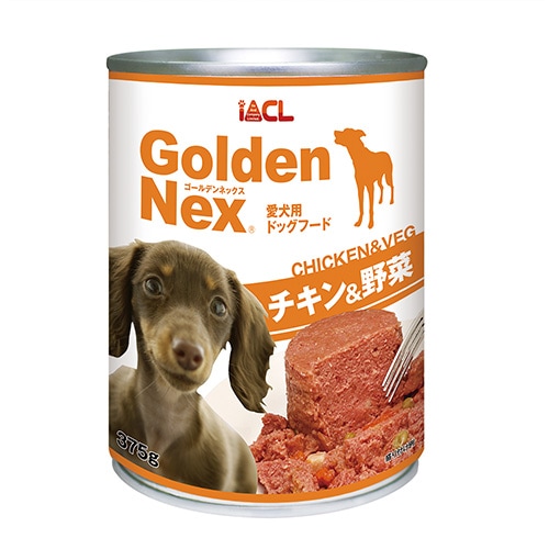 GoldenNex チキン&野菜缶 375g