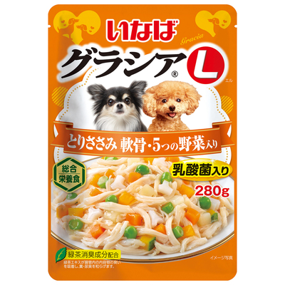いなば グラシアL とりささみ 軟骨・5つの野菜入り 280g