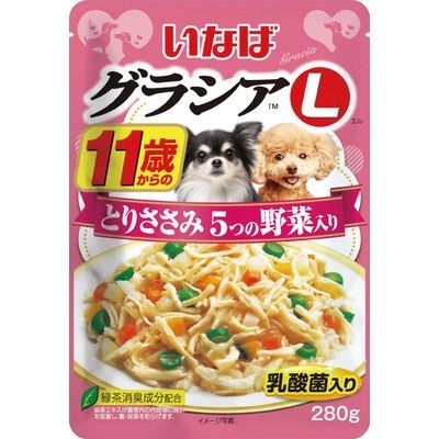 いなば グラシアL 11歳からのとりささみ 5つの野菜入り 280g