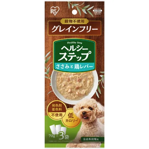 ヘルシーステップ グレインフリー ささみと鶏レバー 70g×3袋