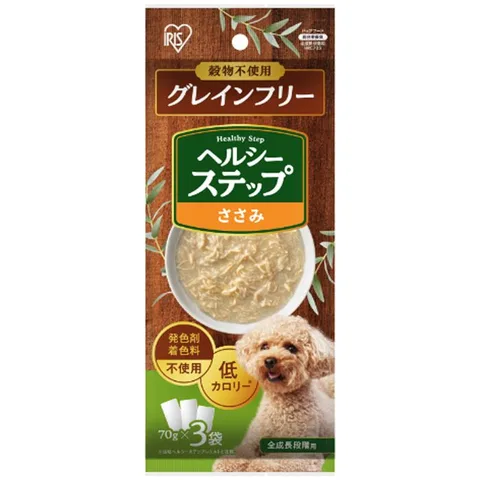 ヘルシーステップ グレインフリー ささみ 70g×3袋