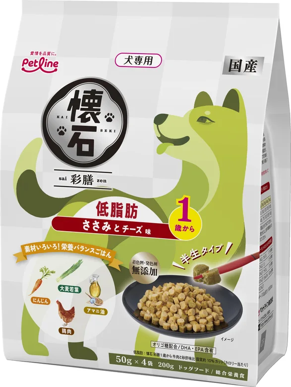 懐石 彩膳 低脂肪 1歳から ささみとチーズ味 200g