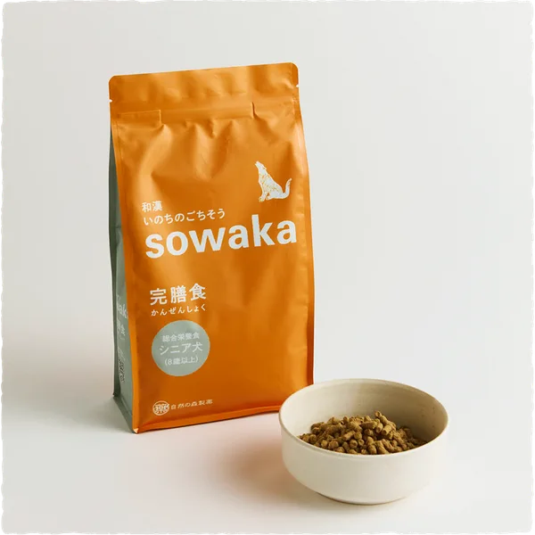 sowaka完膳食 ドッグフード シニア犬 800g
