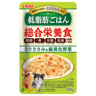 いなば 低脂肪ごはん とりささみ&緑黄色野菜 50g